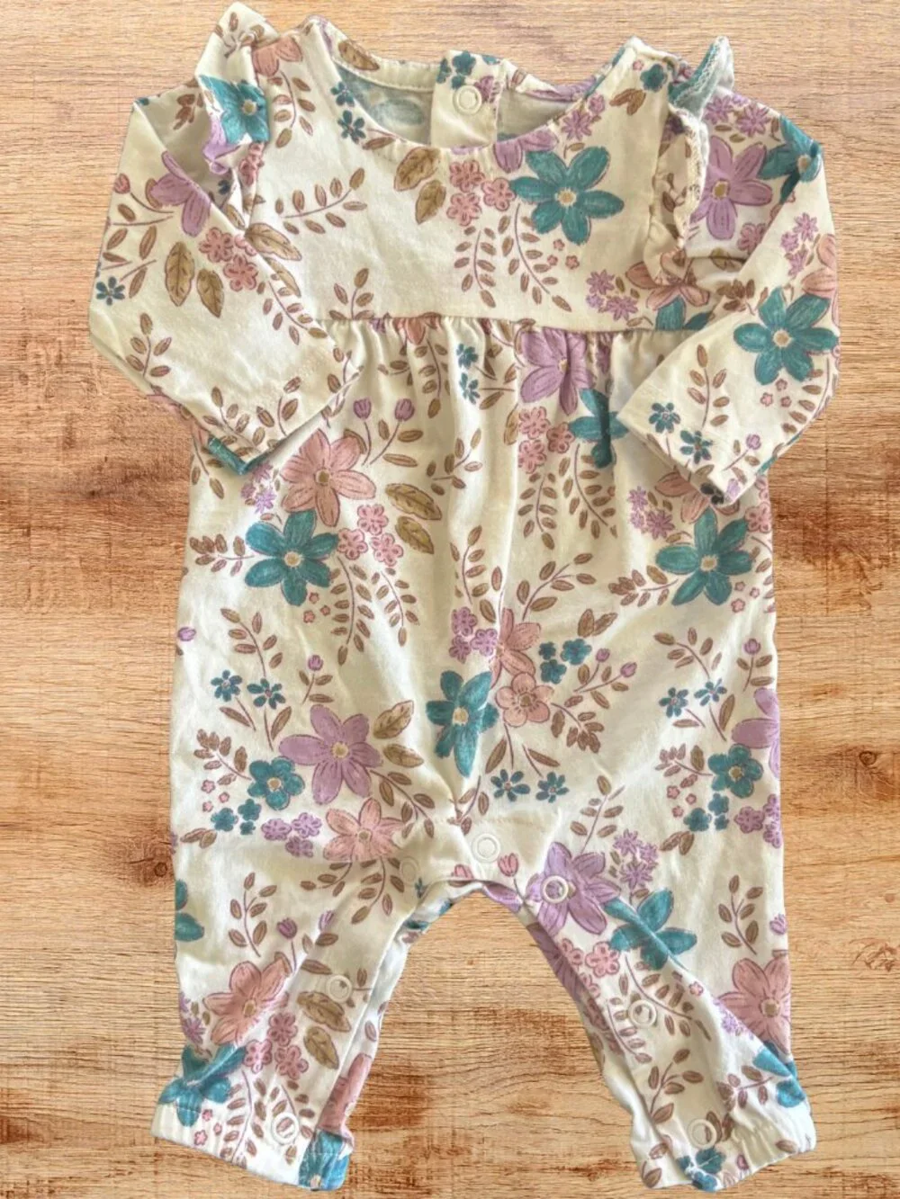 Newborn Carter's Romper Bundle 2 Pack Floral & Lemon Bubble Rompers